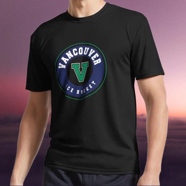 New Shirt Vancouver ice hockey - Active Logo T-Shirt Funny Size S to 5XL L