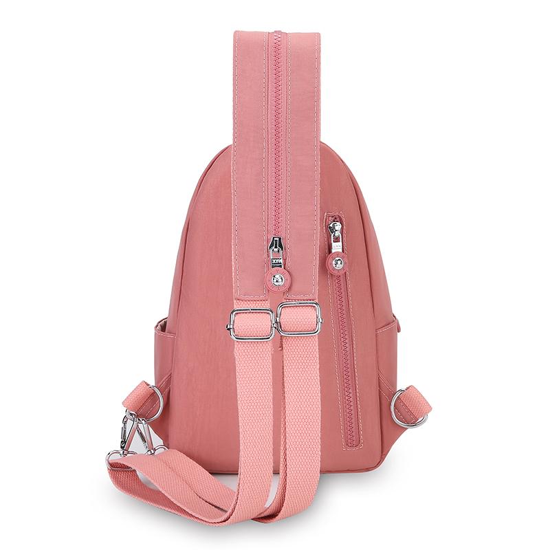Dam Bröstväska Lätt Crossbody-väska Vattenavvisande Nylon Resväska Multifunktionell Ryggsäck