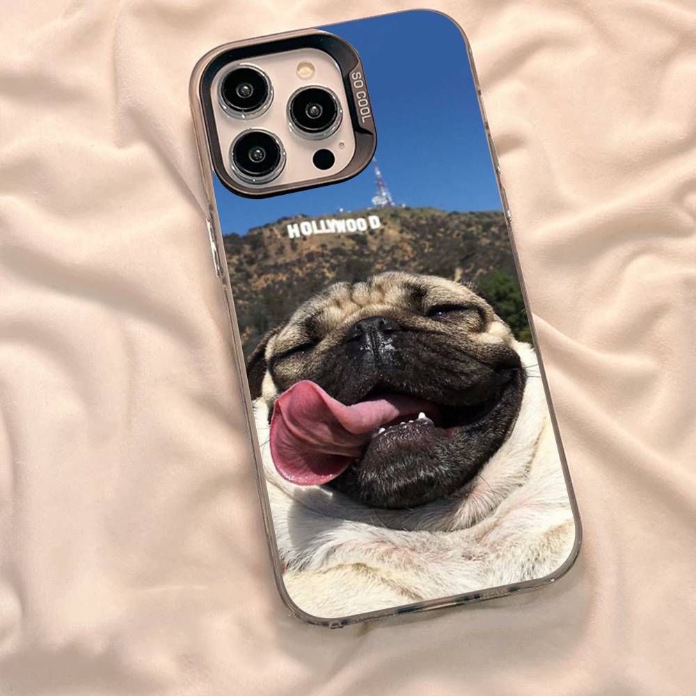 Funny Dog Meme Phone Case for iPhone 17 16 15 14 13 12 11 Pro Max Plus Cute Animals Soft Shockproof Cover for iPhone 15Pro Case