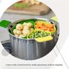 3pcs Saucepan Divider Steamer Basket Triple Divider Set Nest Cooking Strainers