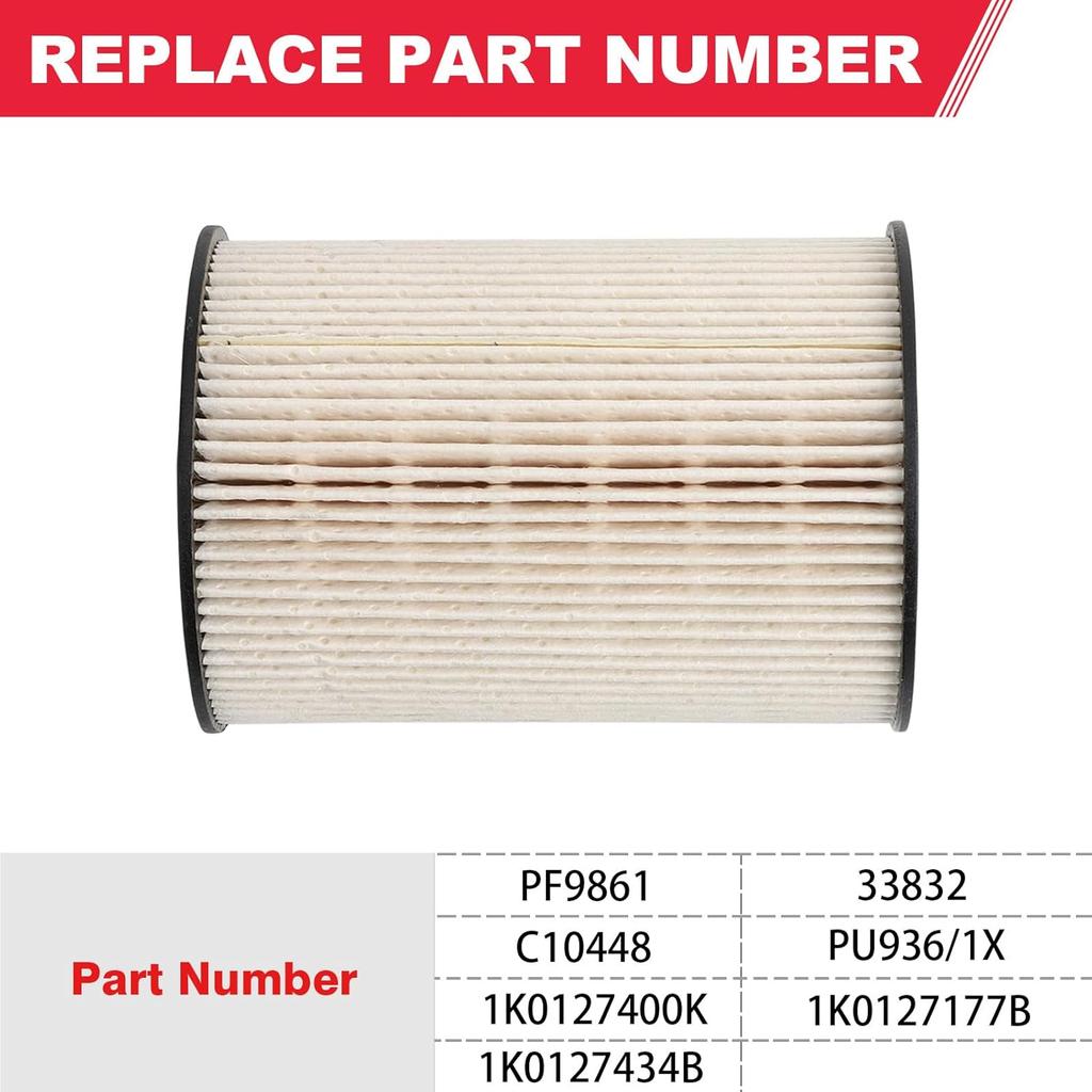 VW TDi Fuel Filter PU 936/1 X Fits For 2010-2014 Golf 2005-2014 Jetta Diesel Engine Volkswagen TDi Fuel Filter Replaces# 1K0127434B 1K0127177B