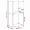 VidaXL Portant de bois chauffage anthracite 40x30x80 cm, support à bûches de cheminée, support à bûches, support à bûches 864189
