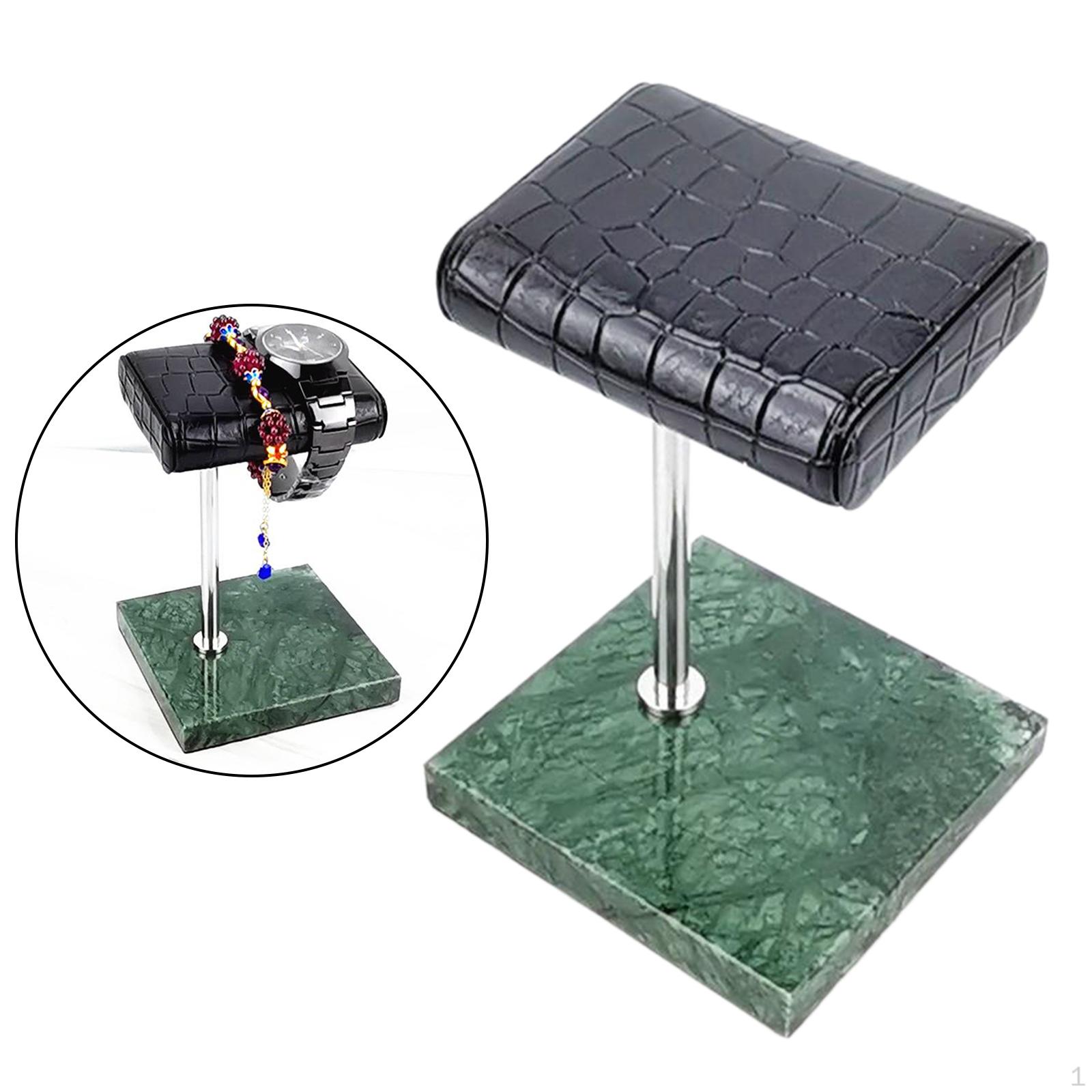 

Display Jewelry Organizer Bracelet Necklace Rack Holder Green and Silver