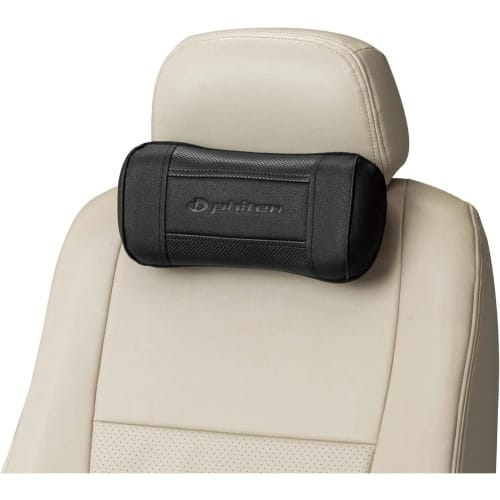 BONFORM Phiten Premium Aqua Titanium Cushion Neck Pillow 30 X 13cm Black Genuine Leather-like Synthetic Leather Anti-Fatigue Phiten 5819-15BK