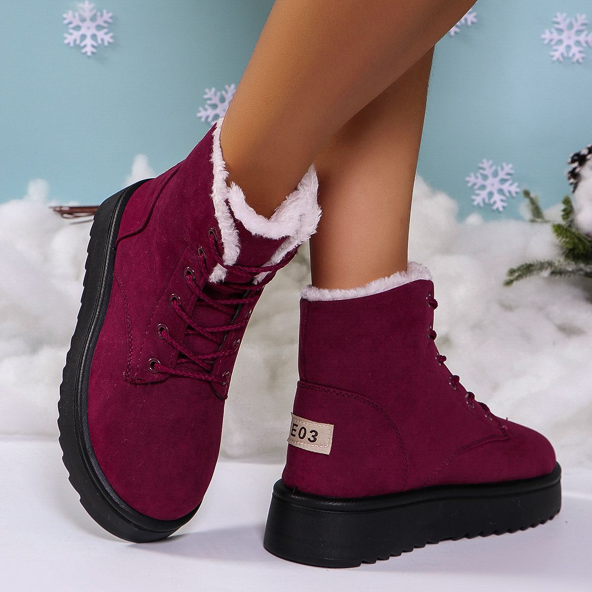 

Хлопковая обувь женская зимняя новая корейская версия платформа короткие ботинки женская студенческая обувь хлопковые ботинки бархатные теплые большой размер зимние ботинки женские 35