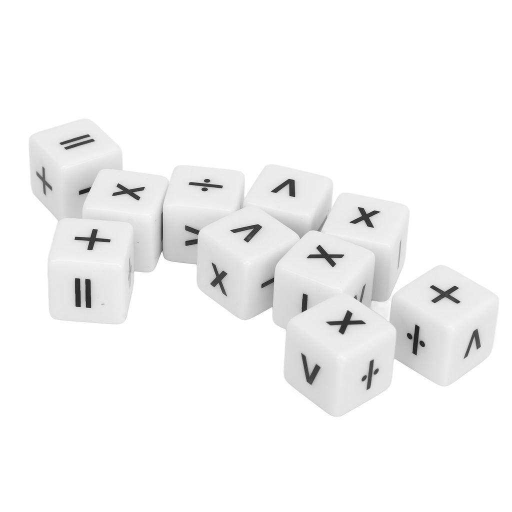 20pcs Teaching Dice Set Math Operation Dice Mathematical Operation Dices Math Teaching Classroom