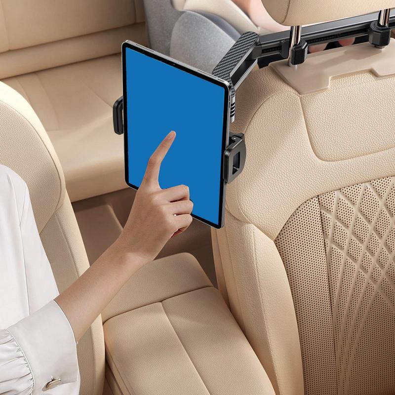 Car Headrest Tablet Holder Space-Saving Foldable Adjustable Backseat Tablet Holder Phone Mount For Rv Suv Adults Family