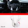 ABS Silver For Toyota Tundra 2014- Interior Modified Car Center Control Decorative Strip Sticker Car Accessories