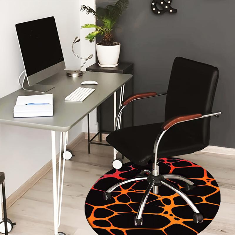 

1pc Office Carpet Chair Mats Lava Flow Pattern Perfect for Decorating Office Chairs, Living Rooms, Or Bedrooms.YDT226 80cm by 80cm