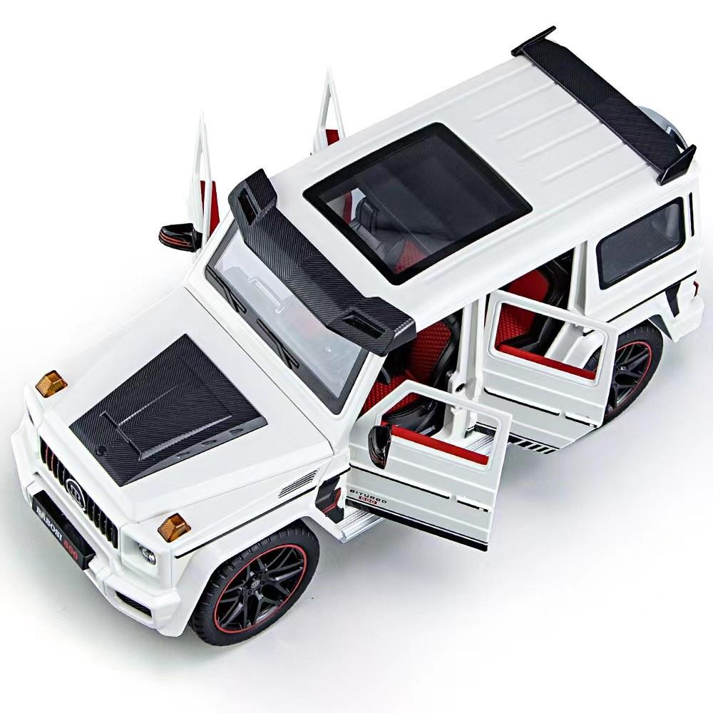 1/18 G800 Off Road Vehicle Alloy Car Model Die cast Metal Model Car Simulation Sound and Light Children's Toy Gifts Collectibles