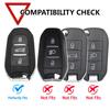 For Peugeot 208 308 508 3008 5008 for Citroen C4 Picasso DS3 DS4 DS5 DS6 Silicone Remote Key Case Fob Shell Cover 3 Button