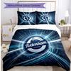 Set Lenzuola 3 Pezzi Stampato Tottenham Hotspur Morbido Delicato sulla Pelle Lavabile Copripiumino e Federe Set Tutte le Stagioni Camera da Letto