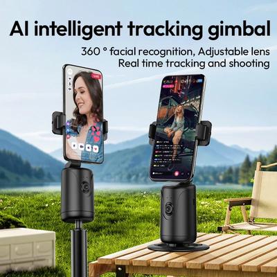 Handheld Gimbal for iPhone 17~12 Samsung Xiaomi Record Life Phone Holder 360°Rotation Selfie Stick Al Intelligentface Tracking