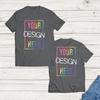 Custom Photo T-Shirt: Personalized Text or Logo Front & Back Print Tee