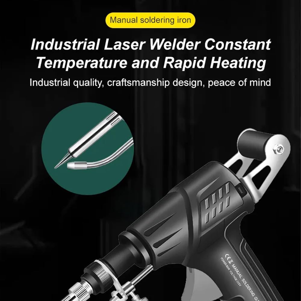 Ayyecoeeye Welder, Welding Gun Internally Heated Industrial Laser Welding Tools, 3-in-1 Rust Renmval, Cutting, Welding for Complex Metal Fabrication