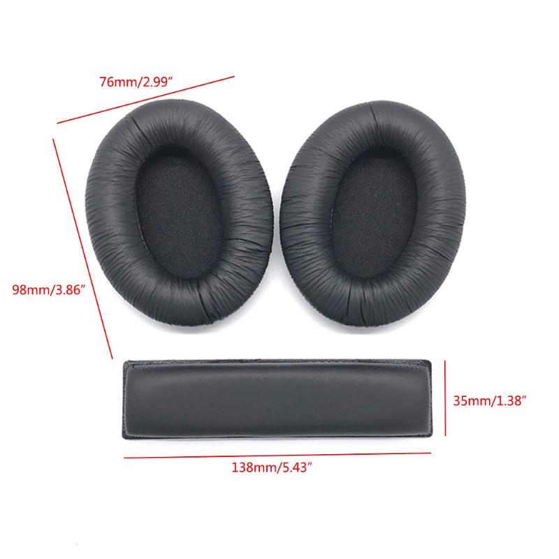 Breathable Ear Pads for Senn-heiser HD201 HD201S HD206 HD180 Replacement Headset of Replacement Cover