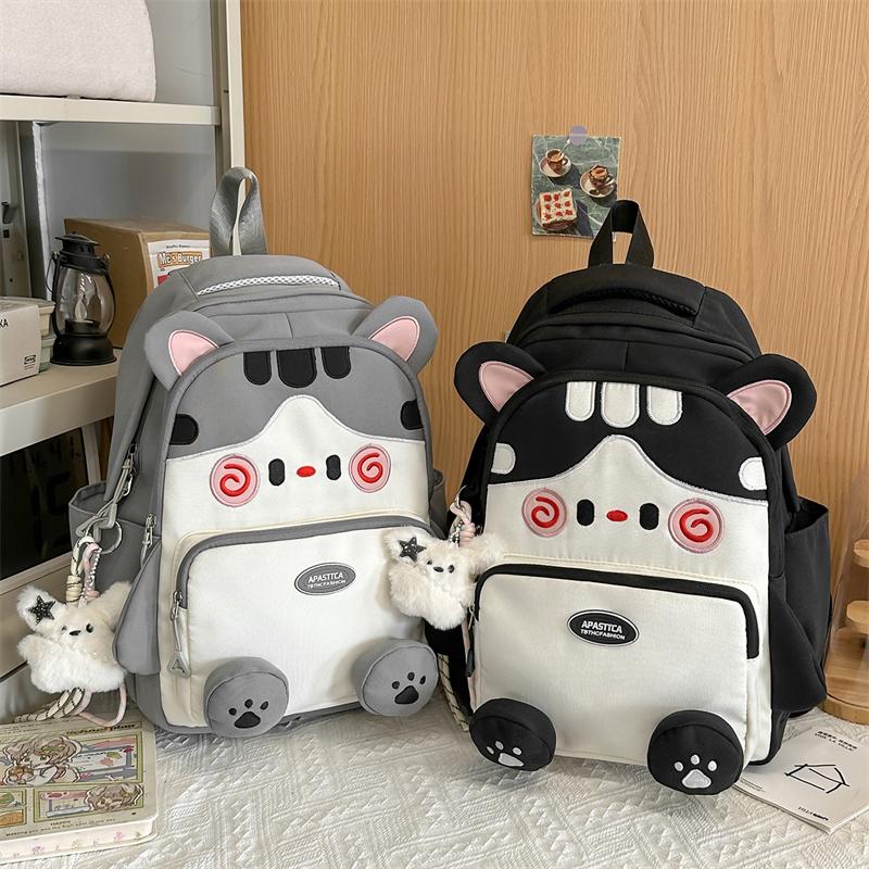 College Style Schoolbag Cute Cartoon Kitten Backpack
