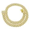 Fashion Men Cuban Link Iced Out Necklace 14MM width Rhinestones Chain Rapper CZ Cuban Chain Necklace Hip Hop Birthday Jewelry