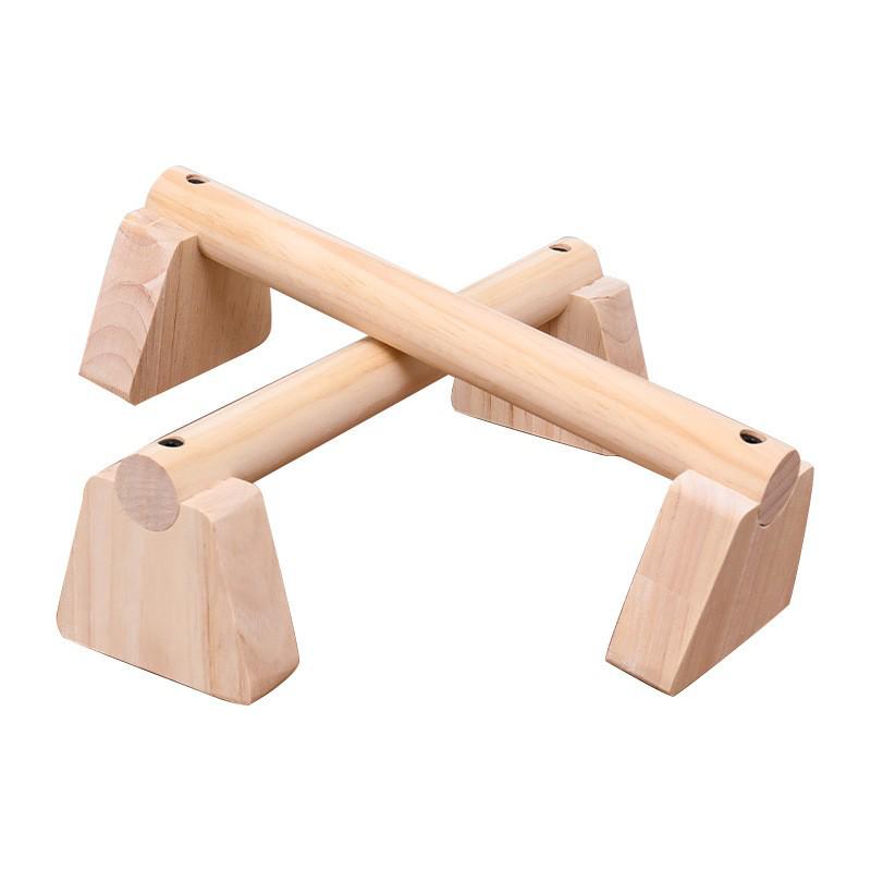 Exclusive Wooden Push-up Stands: Men's Auxiliary Training Equipment for Solid Wood Street Workouts, Russian Style Dip Bar.