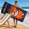 Name Custom Denver Broncos Print Beach Towel, Large Soft Quick Dry Towel for Beach Camping Swimming