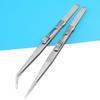 Adjustable Self Clamping Tweezers Jewelry Making Tool Slide Lock Stainless Steel Tweezers Electronic Component Repair Tools
