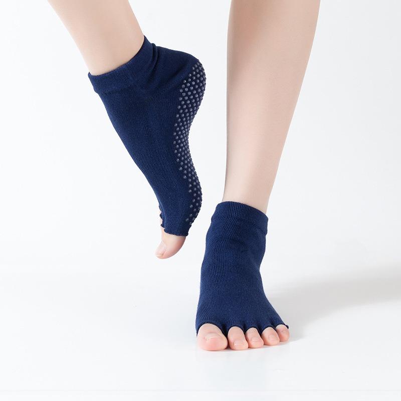 Popular Women's Professional Non-slip Open-toed Yoga Socks, Five-finger Socks, Dance Socks, Rubber Socks, Sports Socks