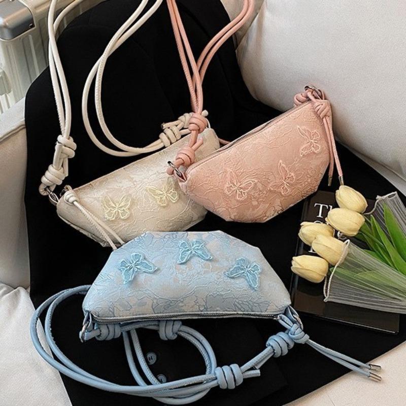 Hand Carry Underarm Bag Women's Summer Embroidery Niche One Shoulder Crossbody Women's Bag