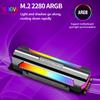 M.2 SSD Heatsink Cooler Aluminum Alloy Sheet ARGB M.2 2280 NVME Solid State Hard Drive Heat Dissipation Radiator Cooling Body