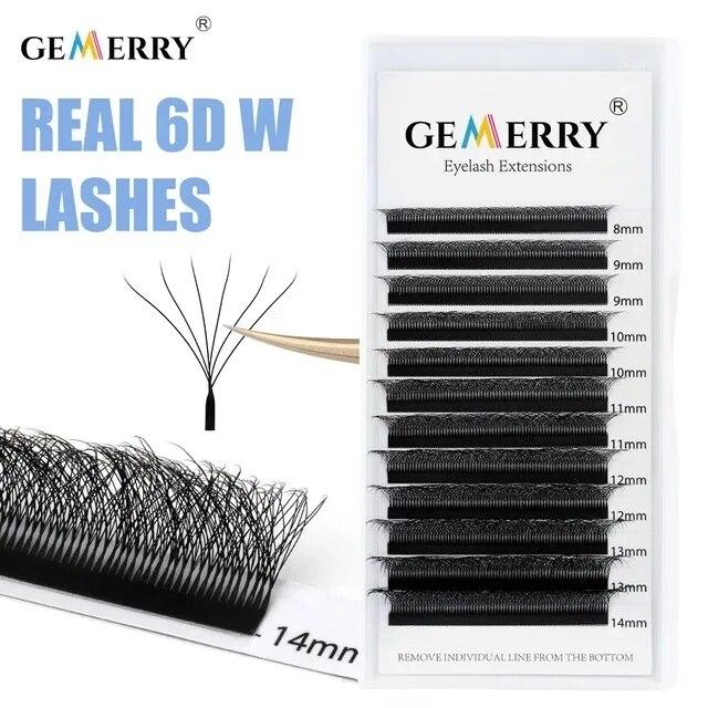 

4D/5D/6D W-образные накладные ресницы из искусственной норки, готовые объемные вееры, натуральные мягкие ресницы, автоматическое цветение, легкое распушение D&0.07mm&MIX(8-14)