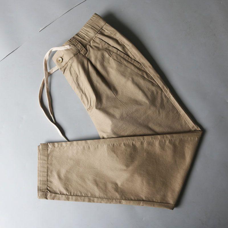 Business Summer Loose Straight Trend All-Matching Casual Pants Khaki EUR29
