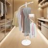 360-Degree Rotating Floor Garment Rack, Clothes Organizer Stand W/ Wheels, Portable Drying Rack for Laundry Room Closet Bedroom