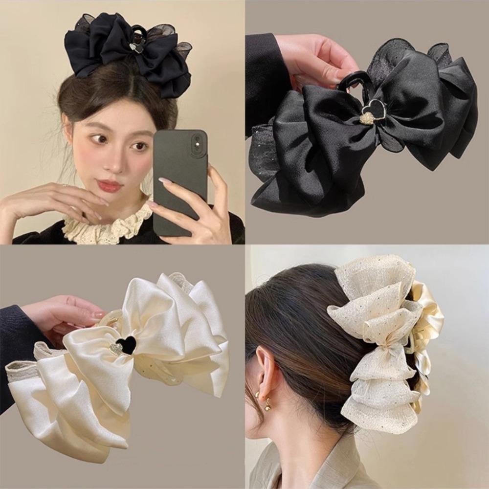 

Love Heart Mesh Shark Clip Dots Bow Hair Claw Cute Gifts