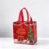 Custom Red Non-Woven Christmas Gift Bag with Logo Printing