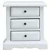 1/12 Scale Dollhouses Accessory Night Stand Miniature White Bedside Table Perfect For Bedroom Scene Displaying Decoration