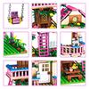 Creative Girls Friends Friendship House Building Blocks Summer Treehouse Camping Model Classic Girl's Princess Bricks Toy Gift
