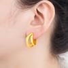 Nidin High Quality Retro Irregular Punk Style C Shape Earrings For Female Hip Hop Cool Party Personality Jewelry