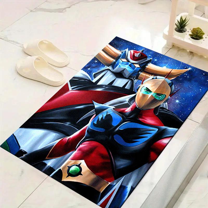 Goldorak Robot Carpet Rug for Living Room Bedroom Home Sofa Decoration,Kids play Non-slip Floor Mat