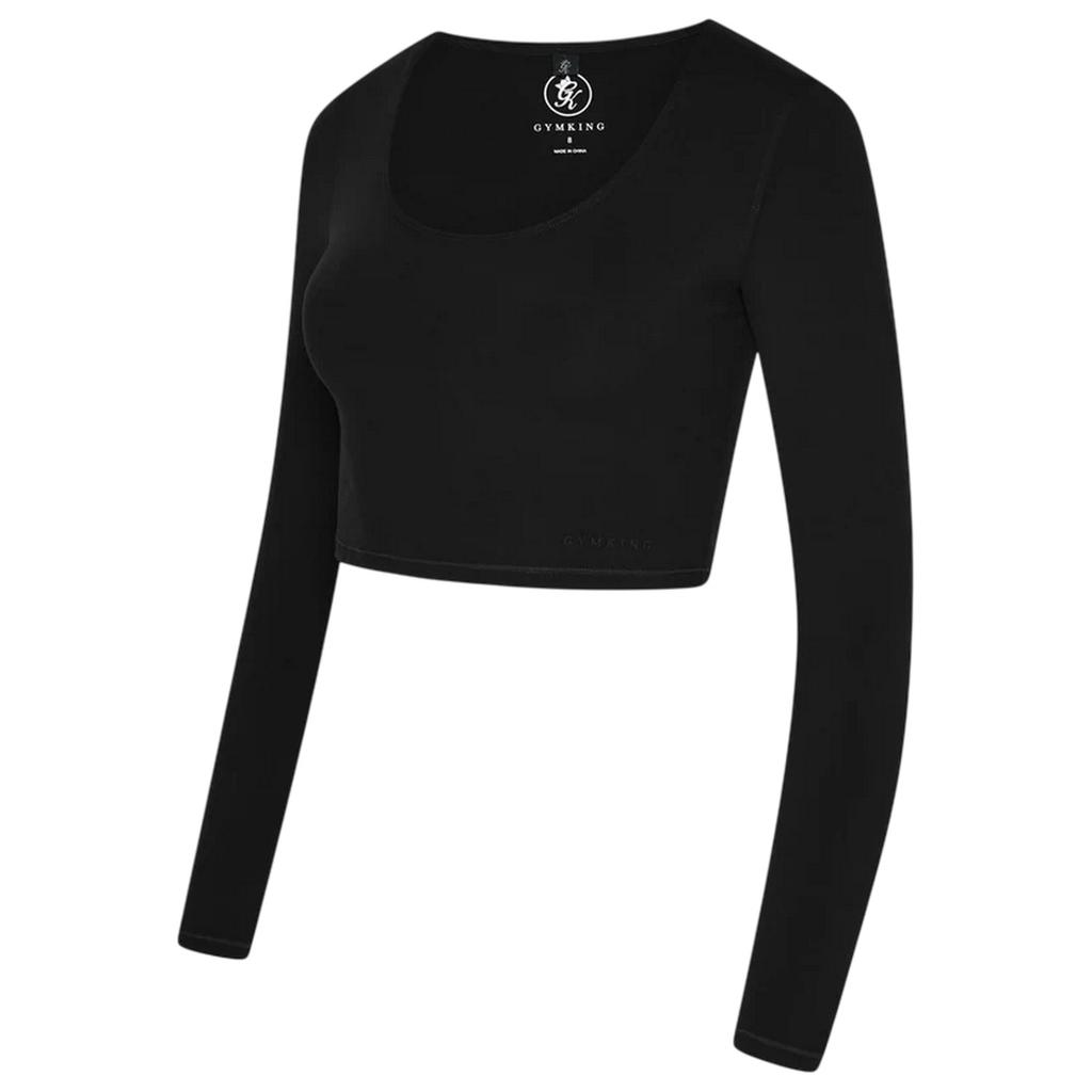 Gym King Womens/Ladies Luxe Scoop Neck Slim Crop T-Shirt