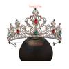 1pc Gold Vintage Gemstones Hair Crown Ornate Royal Design Sparkling Rhinestones Perfect Holiday Bridal Elegance Pageant Ready