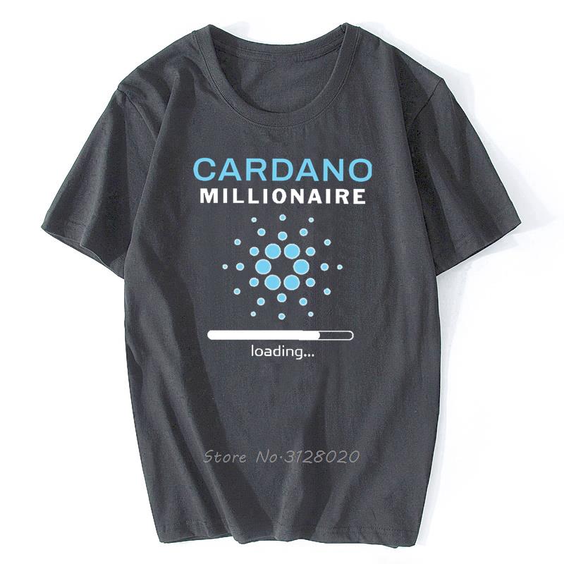 Cardano Cryptocurrency Crypto Coin Millionaire Tshirt Alternative Men Tops Oversized Cotton T Shirt Streetwear Harajuku Tees