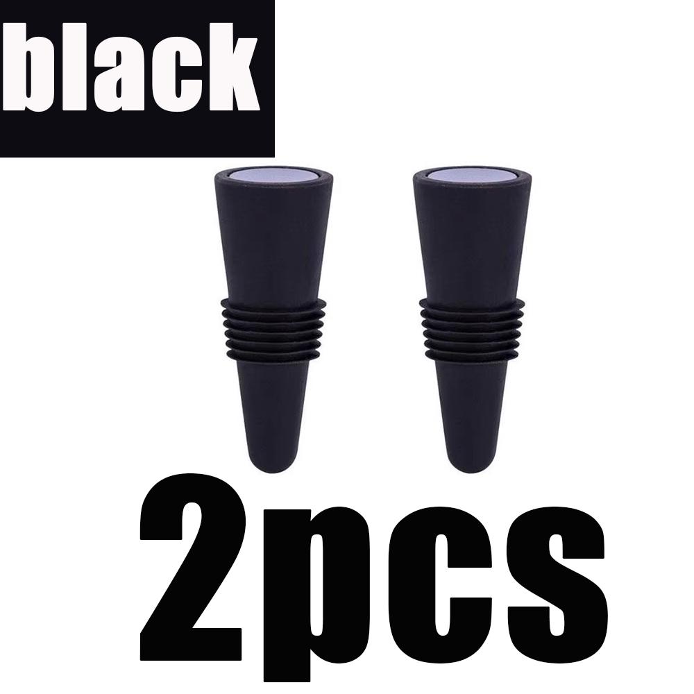 1/2 st Silikon Vinflaska Propp Återanvändbar Läckagesäker Dryck Whisky Öl Champagne Kapsyl Stängare Vinproppar Lock Barer Verktyg