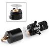 Aluminum Racing Baffled Oil Catch Can Tank 2-Port Reservoir with Drain Valve Breather Cylinder Filter Kit for GM OCC-1023A