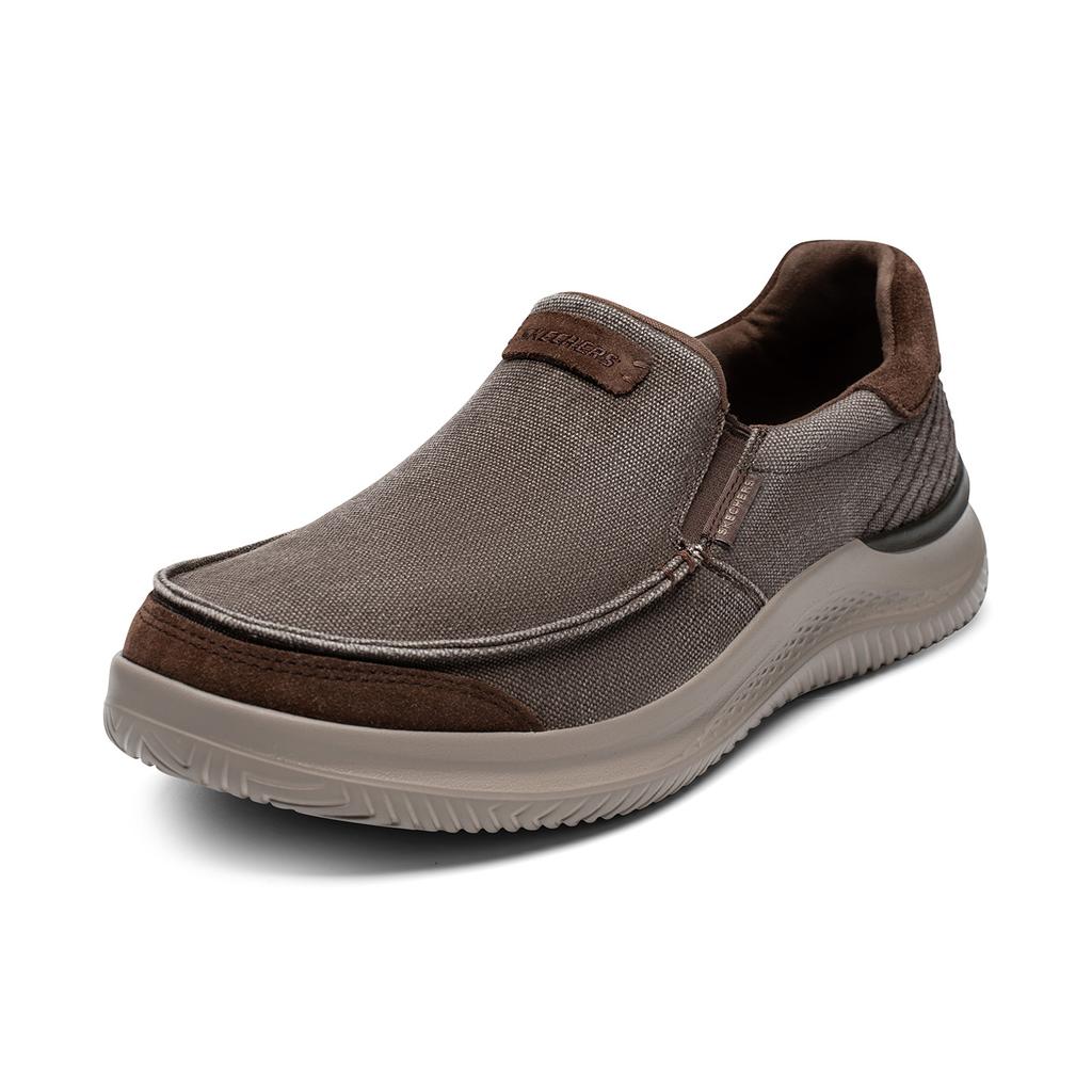 Skechers Hasting Scarpe Casual Basse Comode Semplici Versatili Sneaker da Uomo 205366-BRN