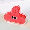 1pcs Cartoon Pp Clip Acrylic File Dovetail Book Data Clip Cute Funny Expression Eye Clip Long Tail Acrylic File For Office Tools