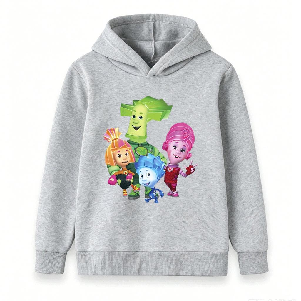 Kids Boys Girls Hooded Sweatshirt, Cute The Screaming Cartoon Print Casual Pullover Hoodie for Children Daily Wear