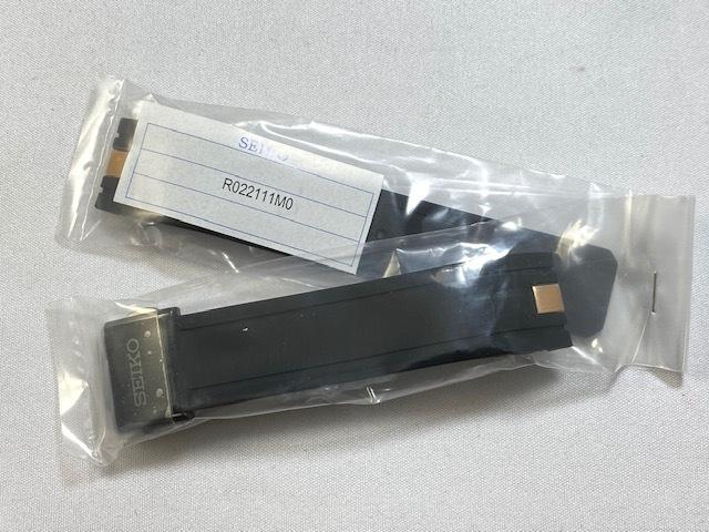 R022111M0 SEIKO Astron 21mm Silicone Band with for Buckle, Black, SBXC024/ 5X53-0AJ0