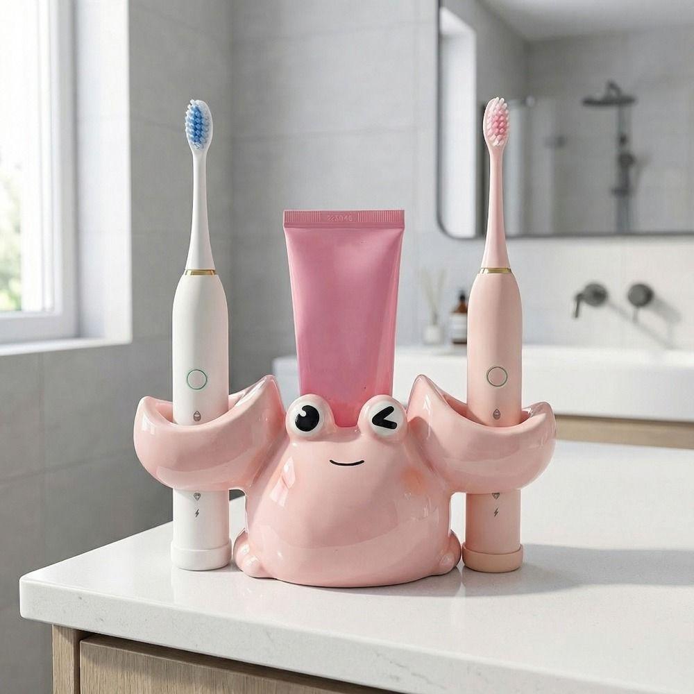 Cartoon Toothbrush Storage Racks Ceramic Toothpaste Stand Electric Toothbrush Stand Couple