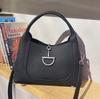 New high-end cowhide leather bucket bag underarm bag handbag crossbody shoulder bag vegetable basket women's bag