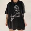 T-shirt Retro alla Moda Y2k Vintage Anni '90 Top Stampa Ed Sheeran Estate Girocollo Streetwear Casual Top Larghi Regalo per Fan Unisex