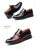 Men's Spring & Autumn Perforated Formal Leather Shoes with Plus Velvet Lining